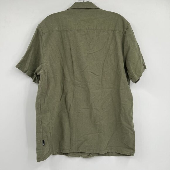 Volcom Green Short Sleeve Button-Up Shirt | Size L - Picture 2 of 6